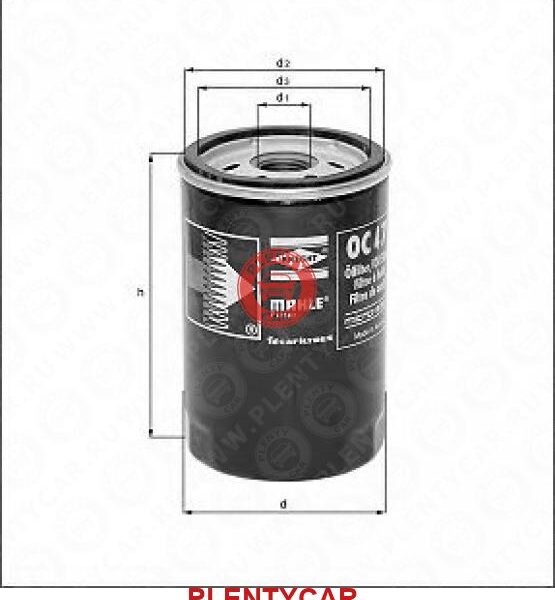 Фильтр масляный Mahle/Knecht OC90OF OG215HQ 96879797