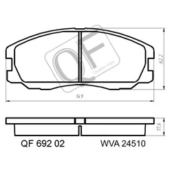 Колодки тормозные Quattro Freni QF69202
