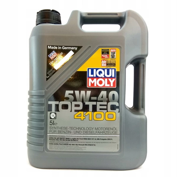 Масло Liqui Moly 5W40 TOP Tec 4100 4л+1л