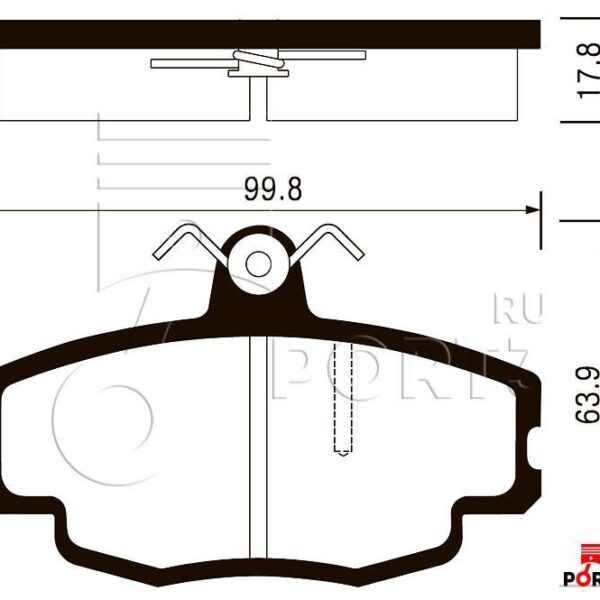 Колодки тормозные SP2008
