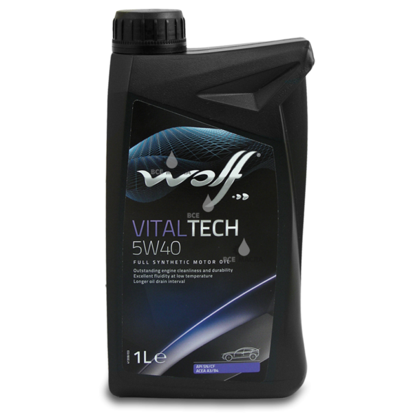 Масло Wolf VitalTech 5W40 1л