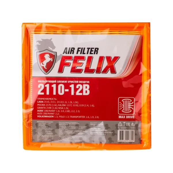 Фильтр воздушный ВАЗ 2110 без сетки Felix 410030060