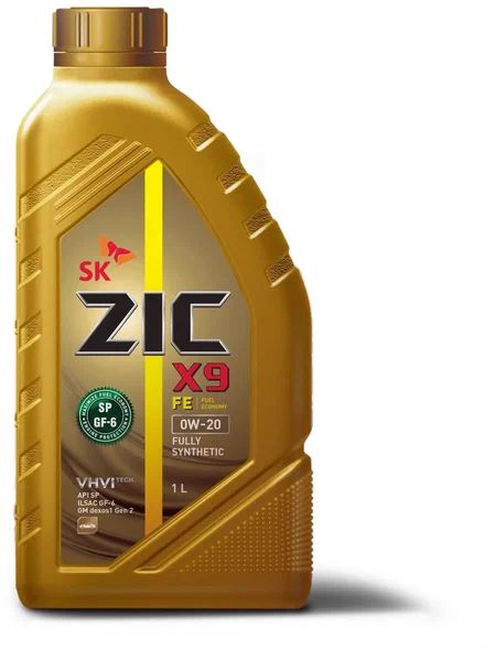 Масло ZIC 0W-20 X9 FE API SP ILSAC GF-6 синт 1 л