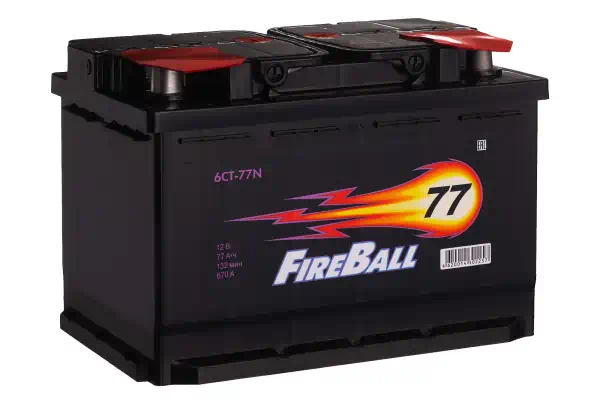 Аккумулятор 77 А/ч п.п. Fire Ball ток 670 277x175x190