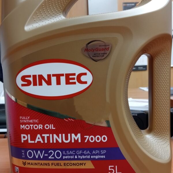 Масло Sintec Платинум 7000 0W20 API SP GF-6A синт 5л