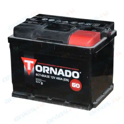 Аккумулятор 60 А/ч о.п. Tornado ток 510 242x175x190 6CT60R