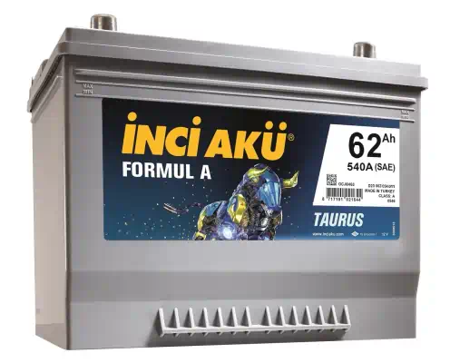 Аккумулятор Asia 62 А/ч о.п. Inci Aku FormulaA ток 540 232x173x225