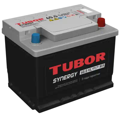 Аккумулятор 60 А/ч о.п. Tubor Synergy ток 600 242 х 175 х 175 низкий