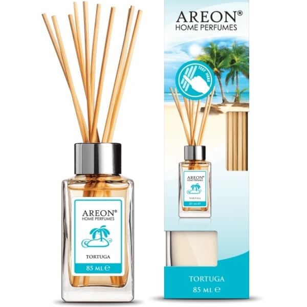 Ароматизатор для дома Areon Sticks LUX (банка, деревянные палочки) Tortuga 85 мл