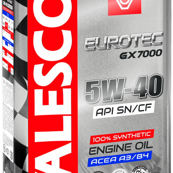 Масло моторное VALESCO EUROTEC GX 7000 5W-40 API SN/CF синтетическое 1л VW 502 00/505 00 ACEA A3/B4 API SN PSA B71 2296 Renault RN 0700/0710 / 5W40