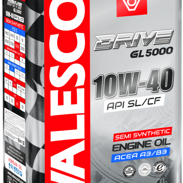 Масло моторное VALESCO DRIVE GL 5000 10W-40 API SL/CF п/синтетическое 4л ACEA A3/B3 — API SL/CF АСЕА / 10W40