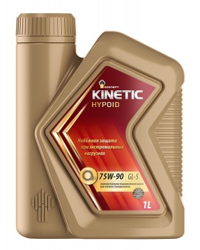 Масло трансмиссионное РосНефть 75W-90 Kinetic Hypoid GL-5 п/синтетика 1л / 75W90