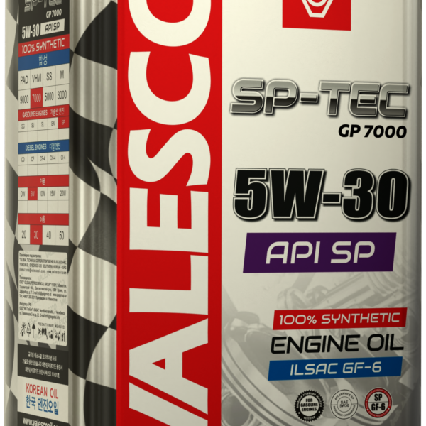 Масло моторное VALESCO SP-TEC GP 7000 5W-30; API SP синтетическое 4л API SP ILSAC GF-6 GM dexos1 gen2 / 5W30