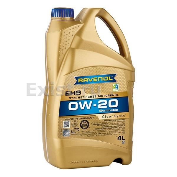Масло Ravenol EHS 0W20 4л синт.C5/C6,SN/SP/GF-6
