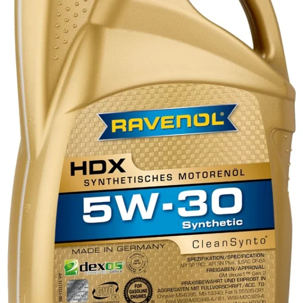 Масло Ravenol HDX 5W30 4л синт.SN/SP GF-6A