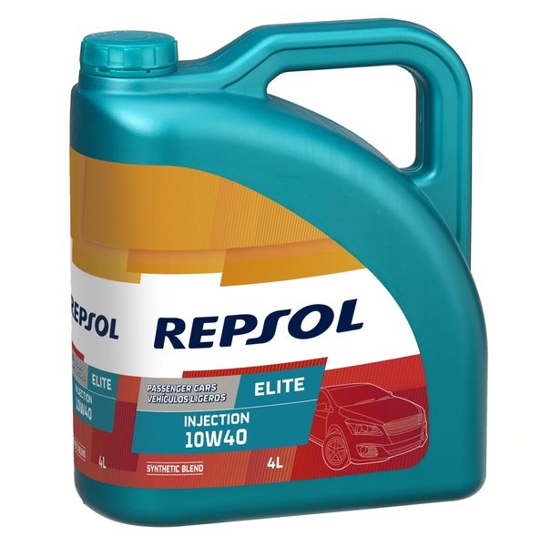 Масло моторное Repsol ELITE INJECTION 10W-40 API SL/CF, VW 501.01/505.00, ACEA A3/B3,A3/B4 синтетическое 4л / 10W40