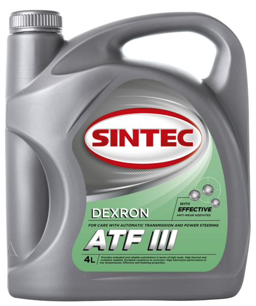 Масло трансмиссионное Sintec ATF III G Dexron 4л