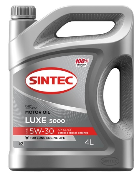 Масло моторное Sintec 5W-30 Luxe 5000 SL/CF п/синтетическое 4л / 5W30