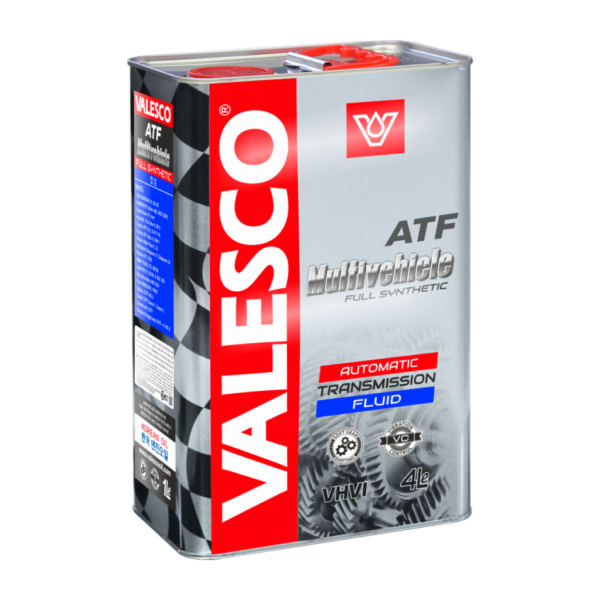 Масло трансмиссионное VALESCO ATF Multivehicle трансмиссионное 4л синтетическое JASO 1A Aisin Warner JWS 3309 / GM / Daewoo Toyota Type T, T-II, T-III, T-IV Jatco Automatic Transmission Nissan Matic Fluid C, D, J Mitsubishi Diamond SP-II, SP-III Suzu