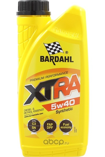 Масло Bardahl XTRA 5W40 1л (C3,SN)