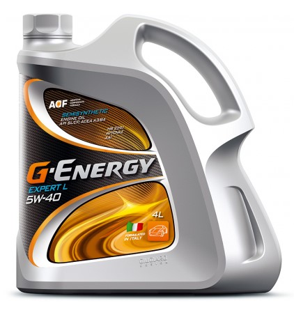 Масло моторное G-Energy 5W-40 Expert L CF|SL полусинтетическое 4л / 5W40