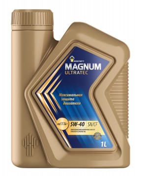 Масло моторное РосНефть 5W-40 Magnum Ultratec SN/CF синтетическое 1л / 5W40