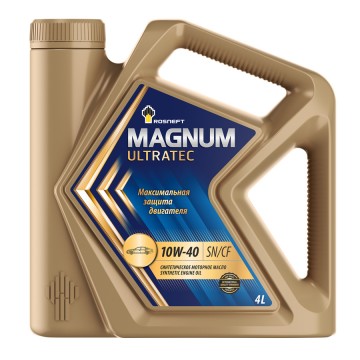 Масло моторное РосНефть 10W-40 Magnum Ultratec SN/CF синтетическое 4л / 10W40