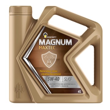Масло моторное РосНефть 5W-40 Magnum Maxtec SL/CF п/синтетическое 4л / 5W40
