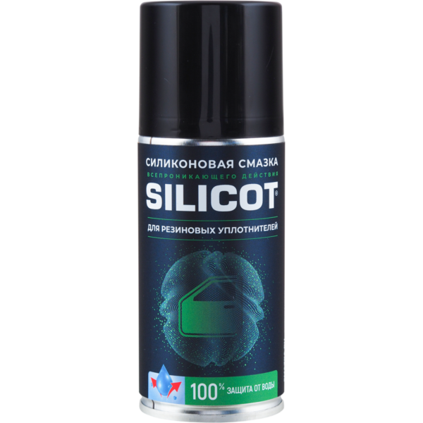 Смазка силиконовая ВМПАВТО Silicot для резиновых уплотнителей аэрозоль 210 мл