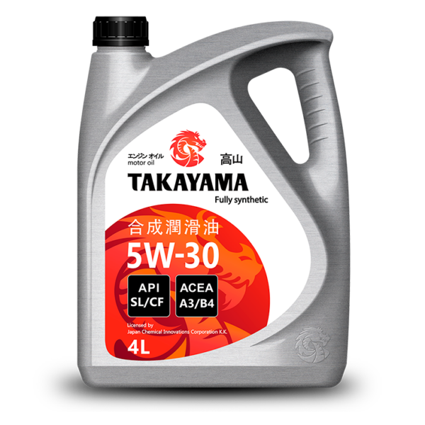 Масло моторное Takayama 5W-30 API SL/СF синтетическое пластик 4л / 5W30