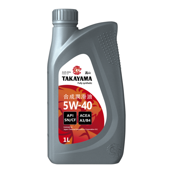 Масло моторное Takayama 5W-40 API SN/СF синтетическое пластик 1л / 5W40
