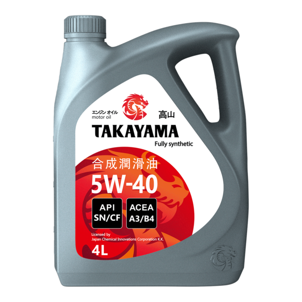 Масло моторное Takayama 5W-40 API SN/СF синтетическое пластик 4л / 5W40