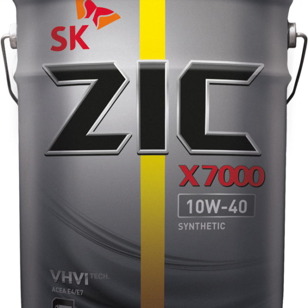 Масло моторное ZIC 10W-40 X7000 AP дизель синтетическое 20л / 10W40