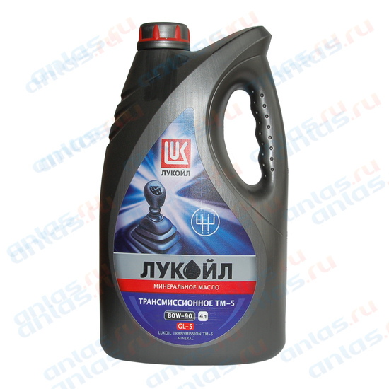 Масло трансмиссионное Лукойл 80W-90 ТМ-5 GL5 минеральное 1л / 80W90