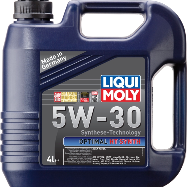 Масло моторное LiquiMoly 5W-30 Optimal Synth HC синтетическое SN/CF А3/В4 4л / 5W30