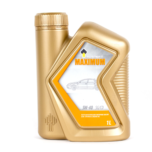 Масло моторное РосНефть 5W-40 Maximum SG/CD п/синтетическое 1л / 5W40