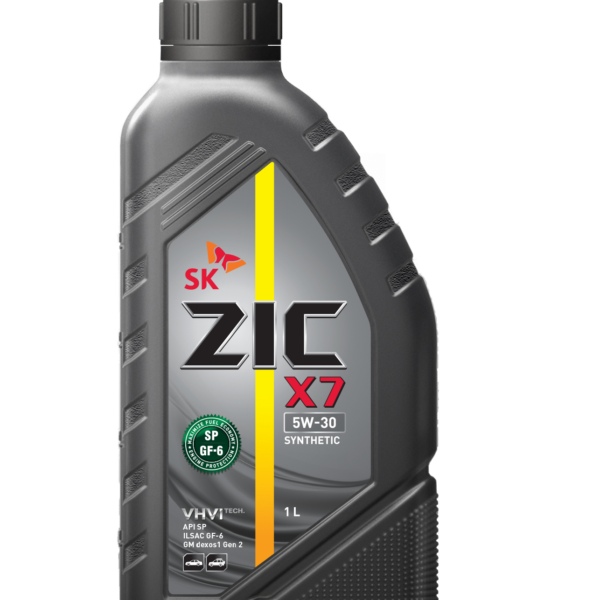 Масло моторное ZIC 5W-30 X7 SP/ CF-6 синтетическое 1л / 5W30