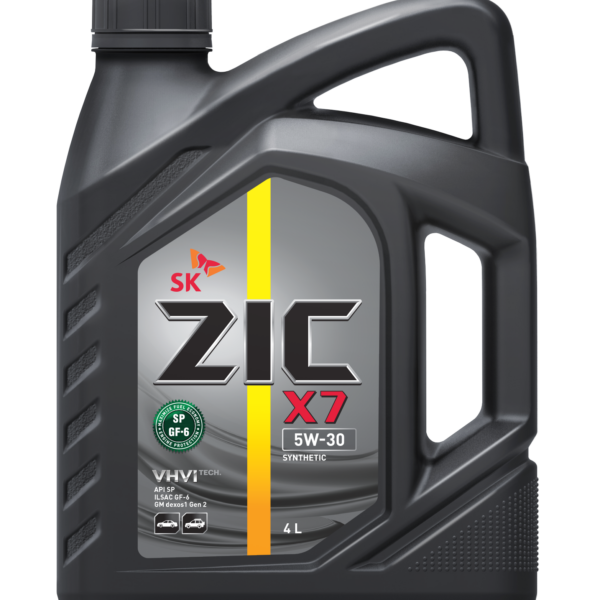 Масло моторное ZIC 5W-30 X7 SP/ CF-6 синтетическое 4л / 5W30
