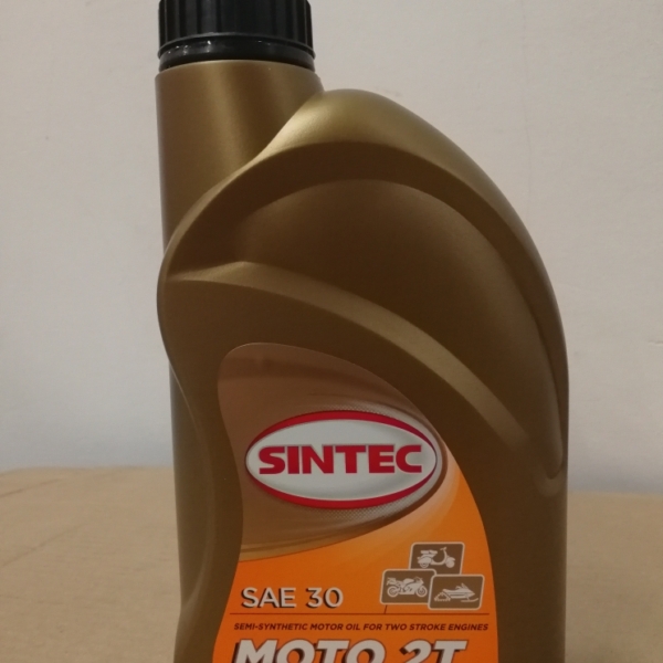 Масло Sintec Мото 2T TC красное п/синтетическое 1л