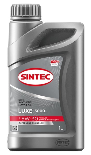 Масло моторное Sintec 5W-30 Luxe 5000 SL/CF п/синтетическое 1л / 5W30