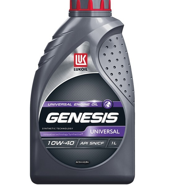 Масло моторное Лукойл Genesis UNIVERSAL 10W-40 SN/CF A3/B3, A3/B4 полусинтетическое 1л / 10W40
