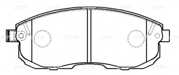 Колодки тормозные NISSAN Teana 2003-2008 пер. GK0731 (CKN-16)