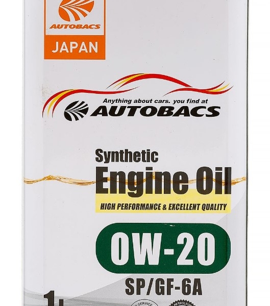 Масло моторное AUTOBACS Synthetic Engine Oil 0W-20 SP/GF-6A синтетическое 1л / 0W20