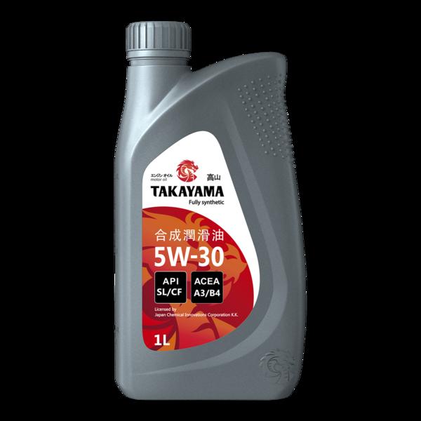 Масло моторное Takayama 5W-30 API SL/СF синтетическое пластик 1л / 5W30