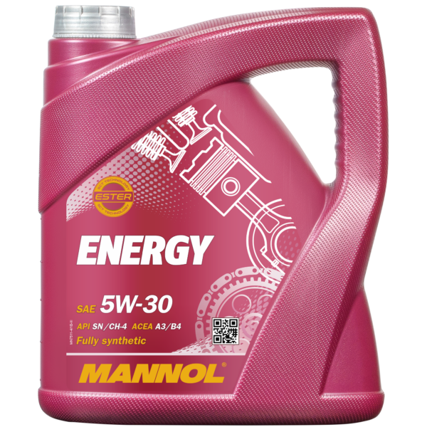 Масло моторное Mannol 5W-30 Energy SN синтетическое 4л / 5W30