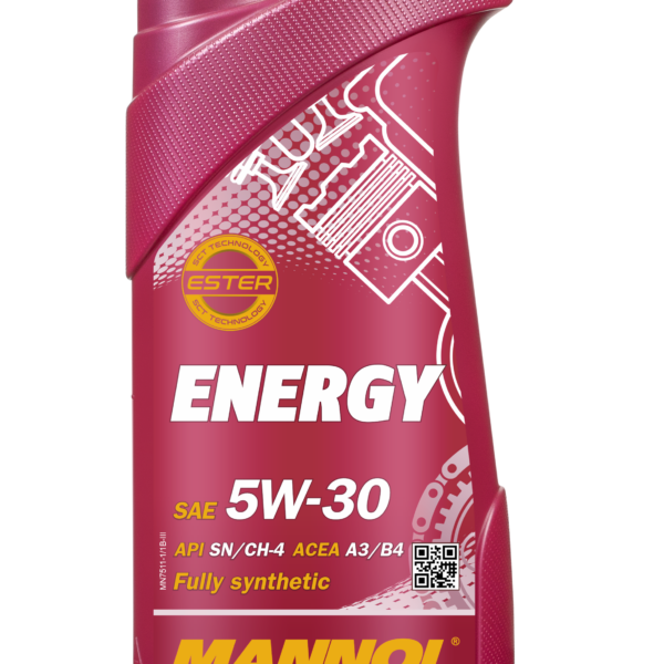 Масло моторное Mannol 5W-30 Energy SN синтетическое 1л / 5W30