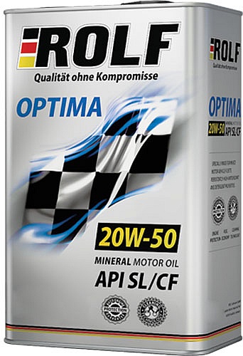 Масло моторное Rolf Optima 20W-50 SL/CF 1л / 20W50
