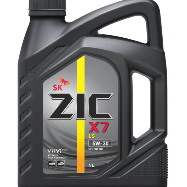 Масло моторное ZIC 5W-30 X7 LS SN C3 синтетическое 4л 229.51 LL-04 dexos2 LOW SAPS *Гт / 5W30