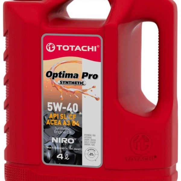 Масло TOTACHI 5/40 NIRO Optima PRO Synthetic A3/B4 SL/CF синтетическое 4 л