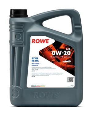 Масло моторное ROWE HIGHTEC SYNT RS HC 0W-20 A5/B5, SN синтетическое 5л / 0W20